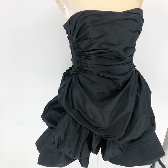 AJE Women's Daybreak Strapless Mini Dress Black Size 10 Sweetheart Neck NWT - Picture 7 of 14